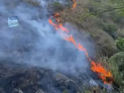 Continúa Incendio Forestal en Zona Rural de Yumbo